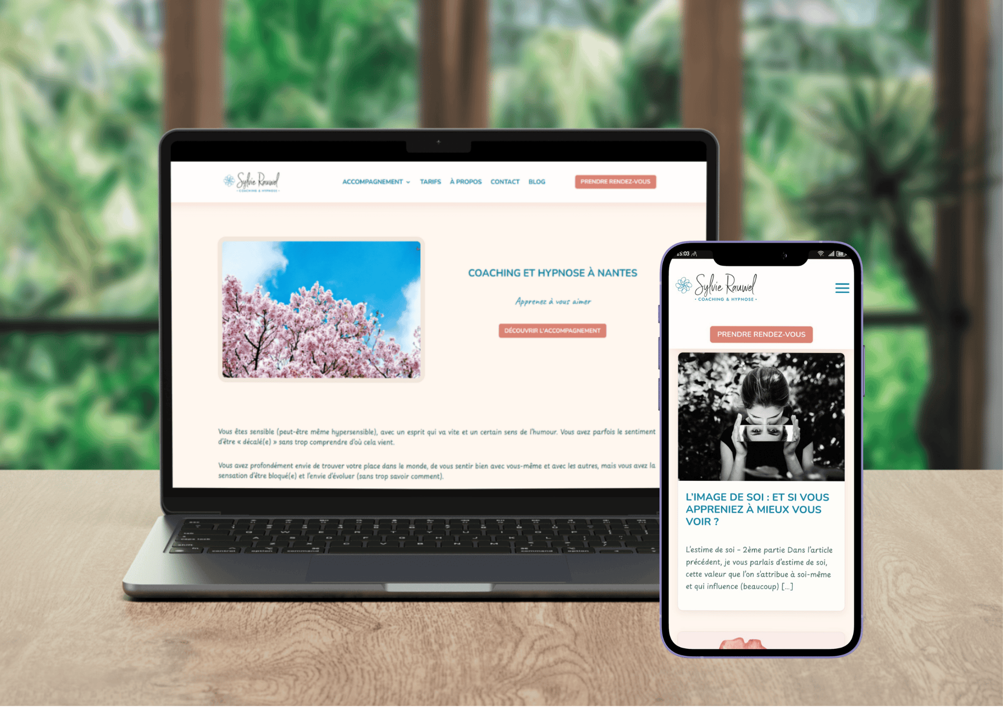 Site internet et blog pour thérapeute
